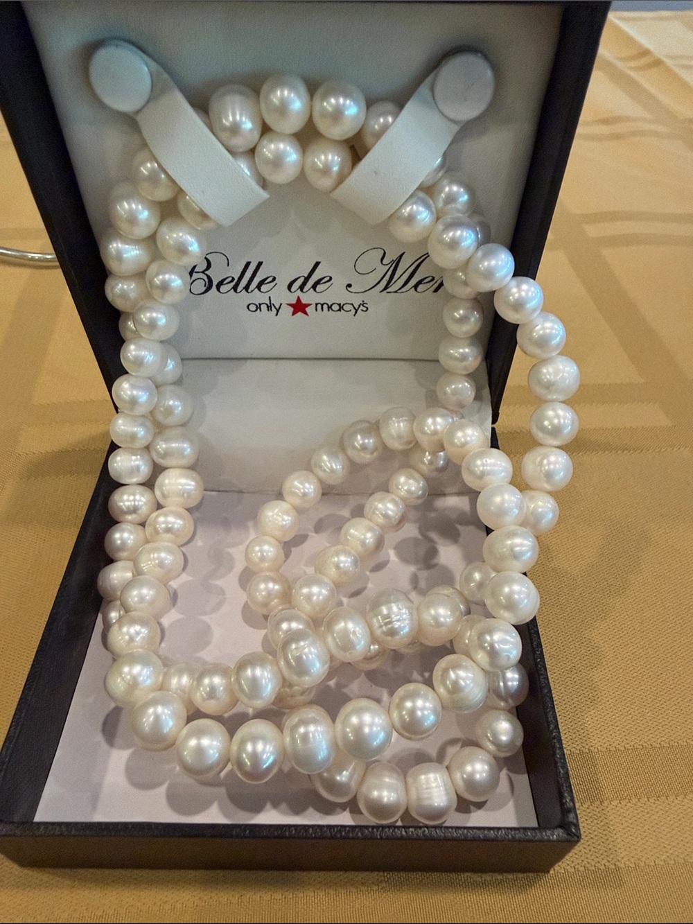 Macy's - White Pearlescent Strand Necklace NWT